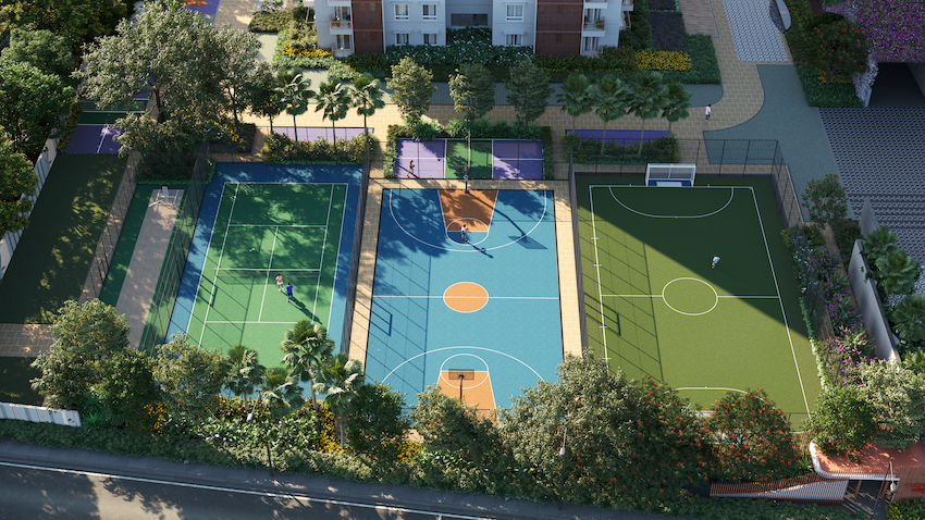 Sports courts