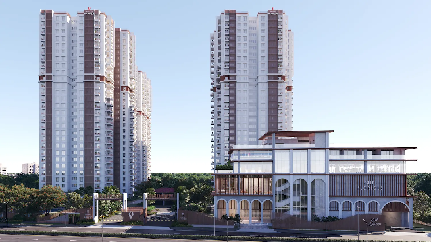 Poulomi Florique towers and Club Florique